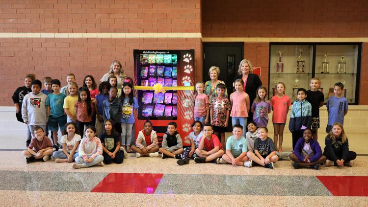 Carthage's Libby Elementary School unveils new book vending machine