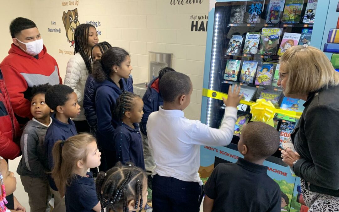 Vance County Schools unveil vending machine for books
