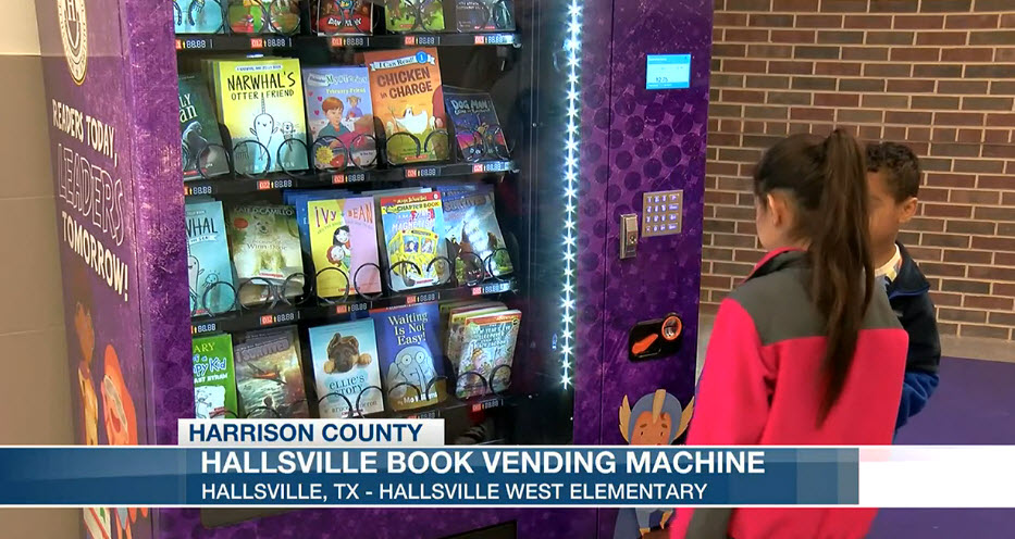 Hallsville West Elementary installs book vending machine