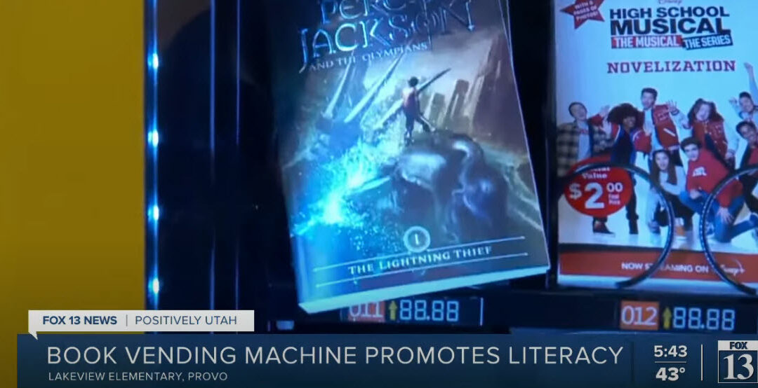 Provo school uses book vending machine to promote literacy