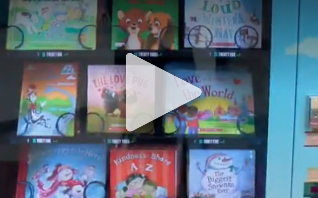 Spring Cove Elementary book vending machine to encourage reading