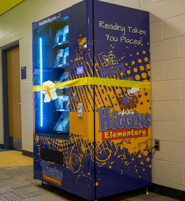 Single Fundraiser Buys Book Vending Machine